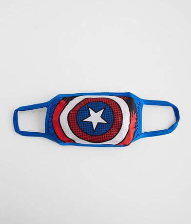  Boys - Marvel Captain America Face Mask front view
