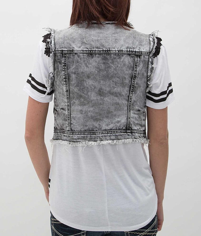 Washed Denim Vest