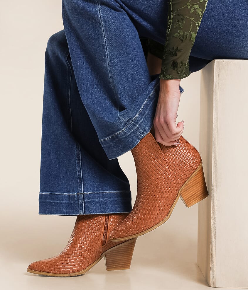 Come & Get It Woven Ankle Boot