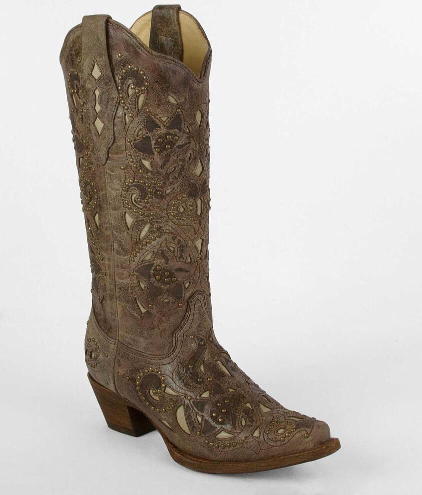 Corral Cut-Out Cowboy Boot front view
