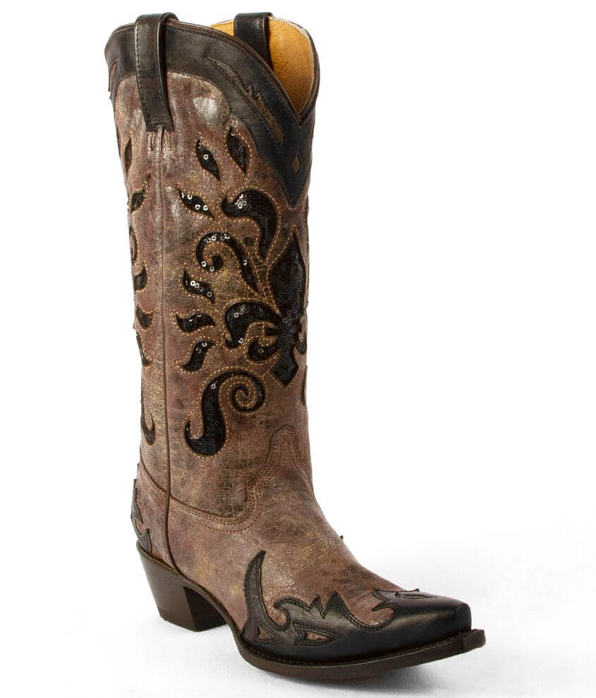 Corral Sequin Inset Cowboy Boot front view