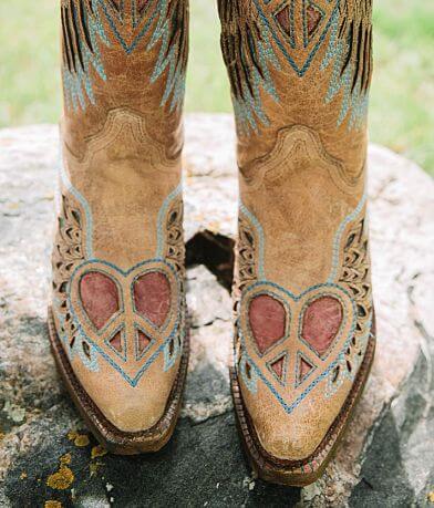 Corral Heart Wings Leather Western Boot misc detail 2 view