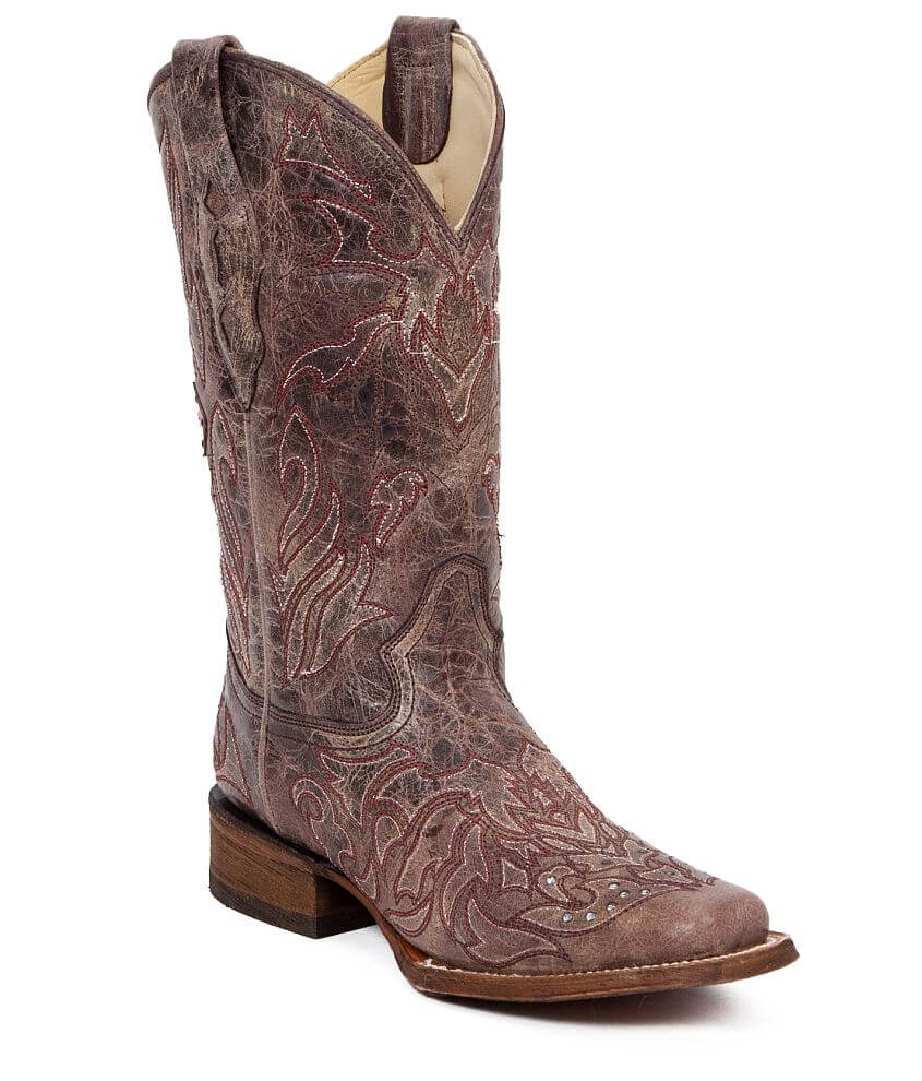 Corral Cross Square Toe Cowboy Boot front view