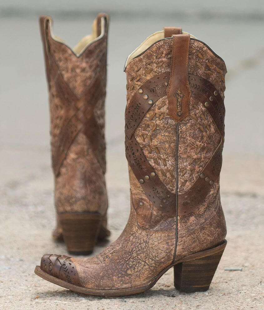 Corral Studded Cowboy Boot front view