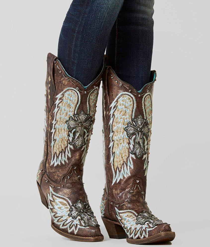 Corral Distressed Leather Western Boot front view