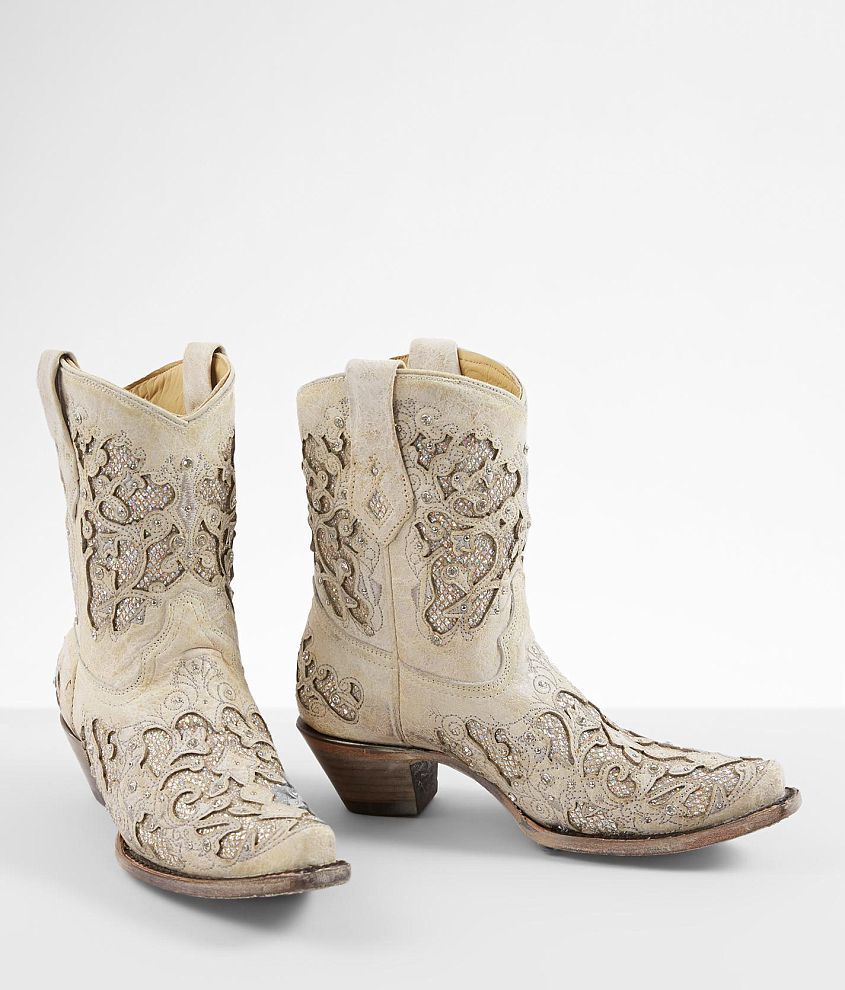 Corral Glitter Leather Western Boot front view