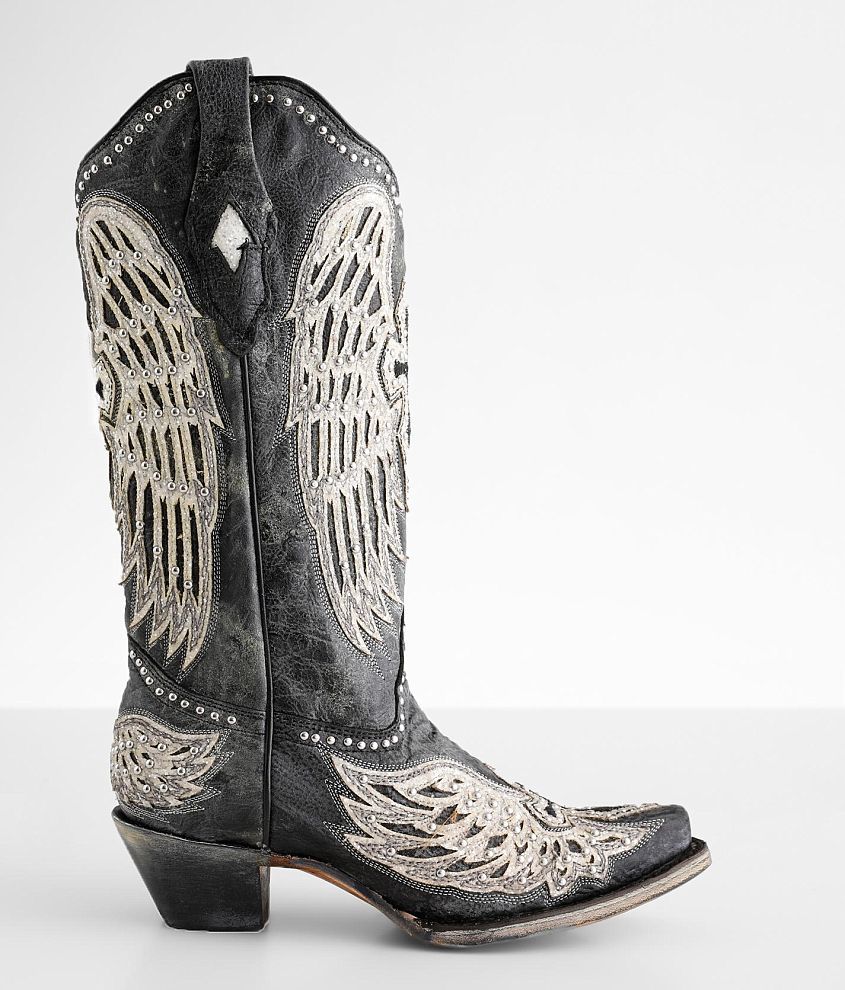 Cowgirl boots with hot sale cross and wings