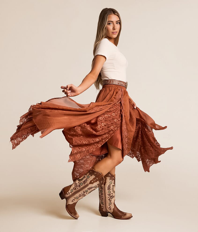 Horseshoe Overlay Leather Western Boot - thumbnail 7