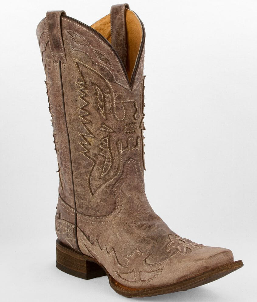 Corral Wing Inlay Cowboy Boot front view