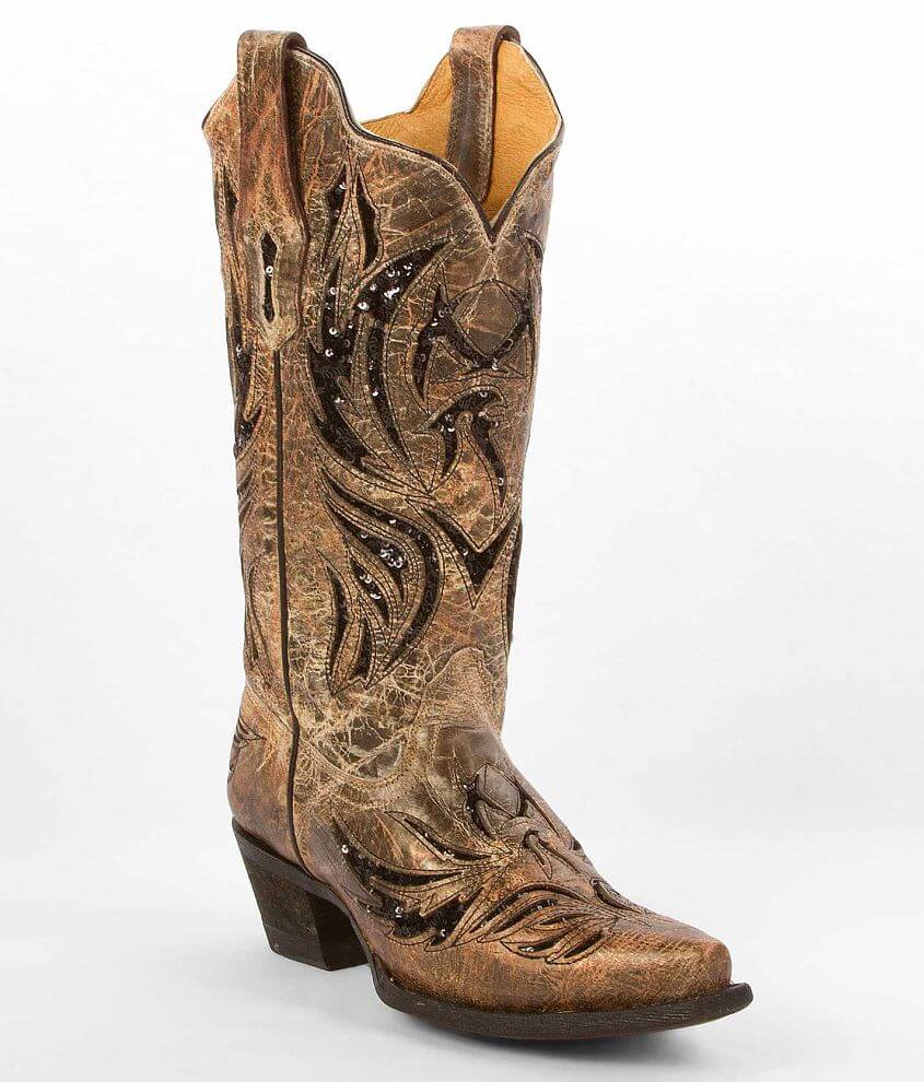 Corral Amarillo Cowboy Boot front view