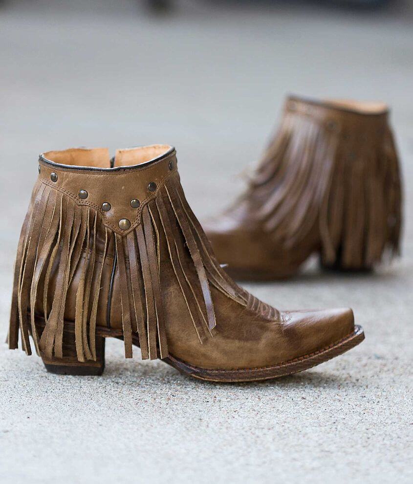 Corral fringe 2025 leather western boot