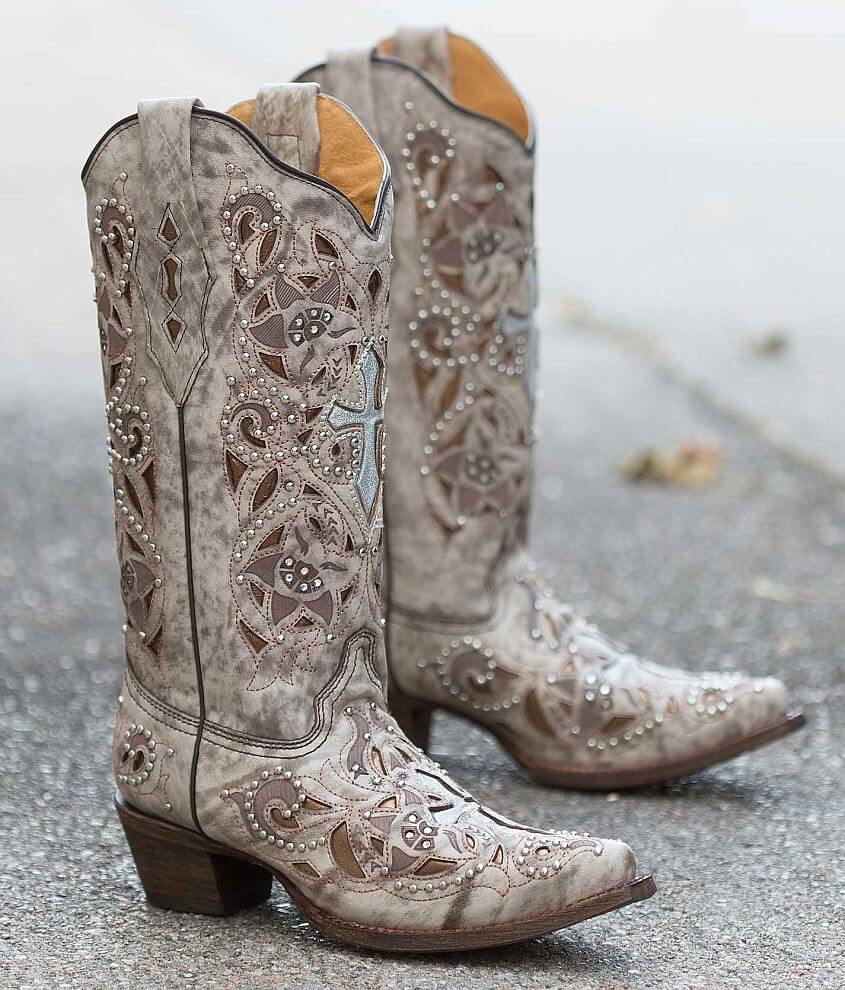 Corral Studded Cowboy Boot front view