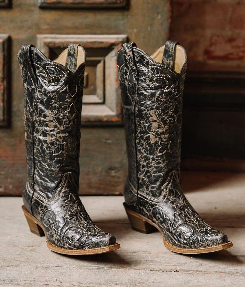 Corral Vintage Lizard Leather Western Boot front view