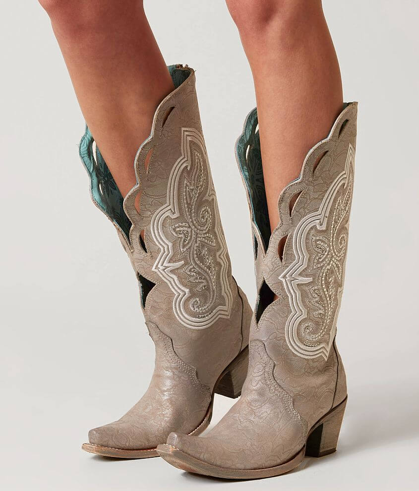 Corral Rhinestone Leather Western Boot front view