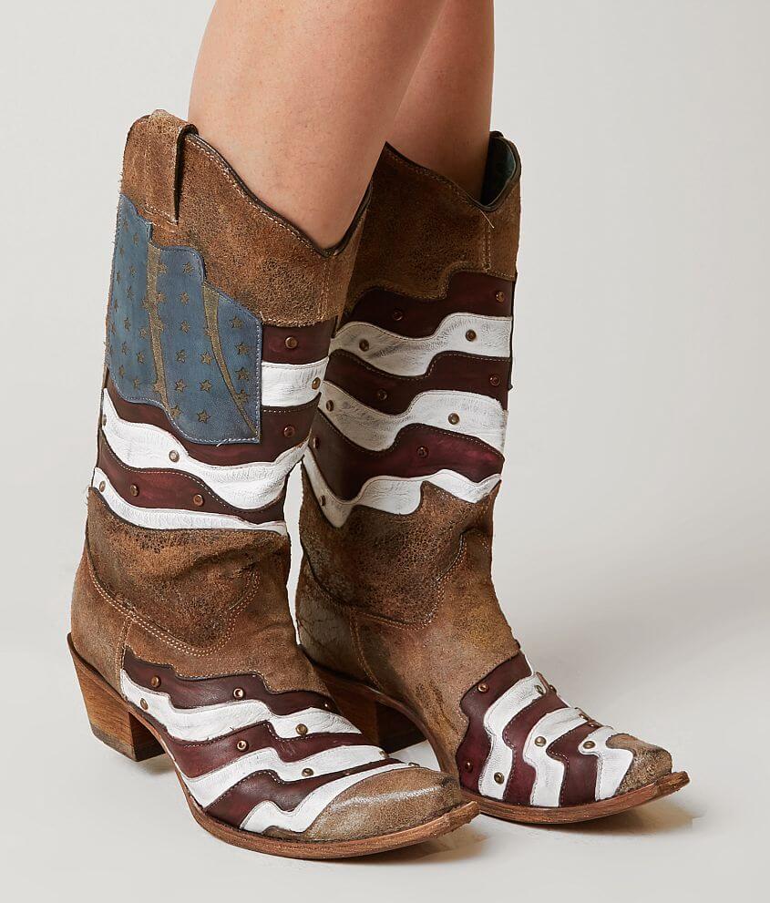 Corral Americana Leather Western Boot front view