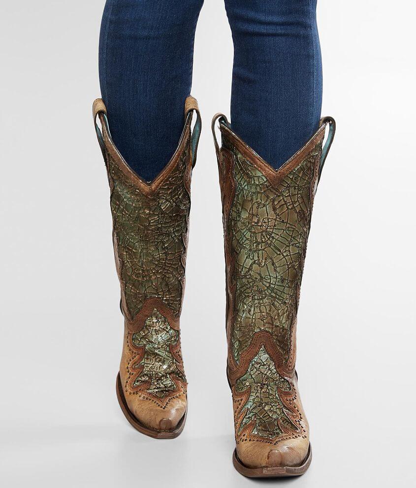 Corral Distressed Leather Western Boot front view