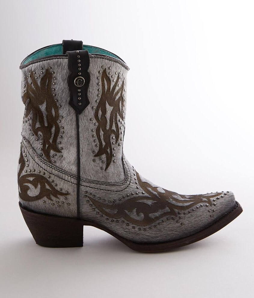 Corral Studded Short Leather Western Boot front view