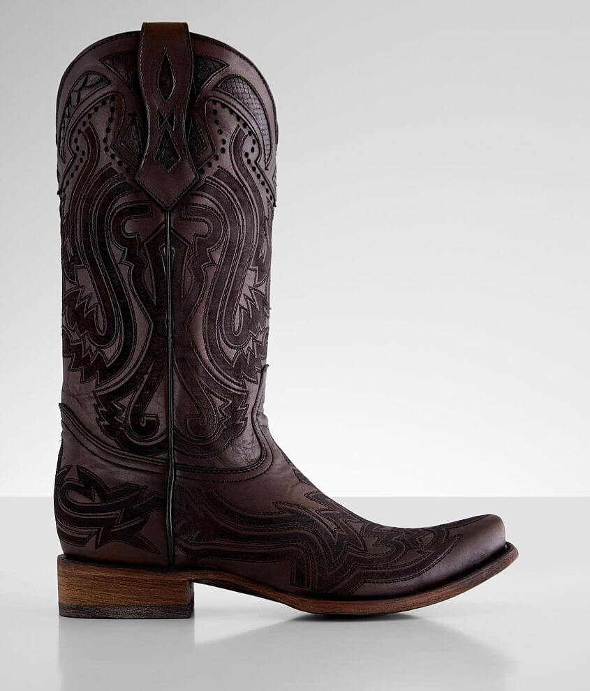 Corral Python Laser Embroidered Cowboy Boot front view