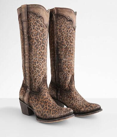Corral Leopard Print Leather Western Boot MISC_DETAIL_1