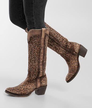 Corral Leopard Print Leather Western Boot MISC_DETAIL_4