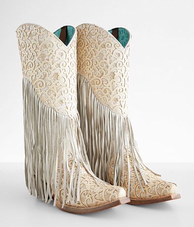 Corral Fringe Leather Western Boot misc detail 1 view