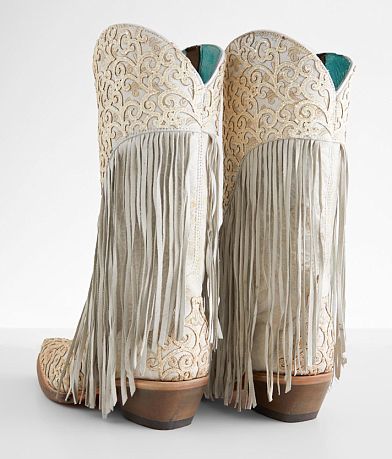 Corral Fringe Leather Western Boot misc detail 2 view