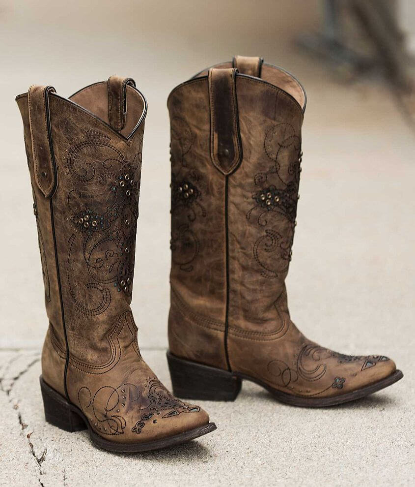 Corral Studded Cowboy Boot front view