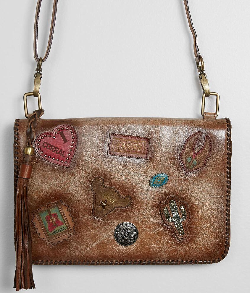 Corral Pieced Crossbody Purse front view