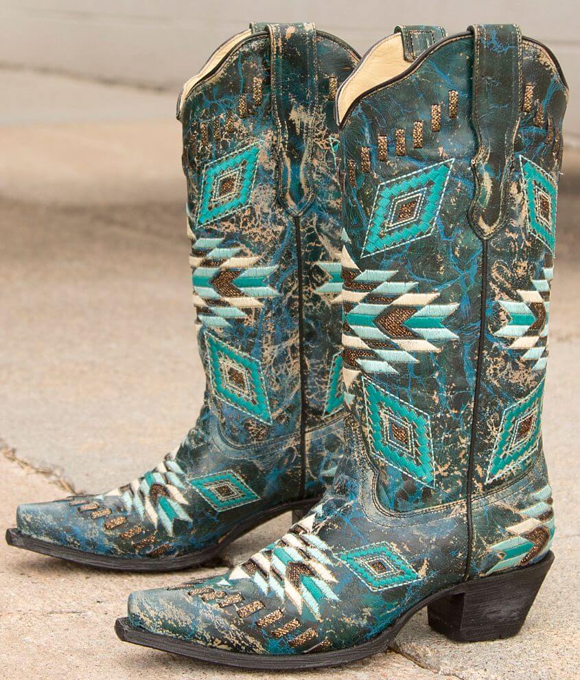 Corral Aztec Cowboy Boot front view