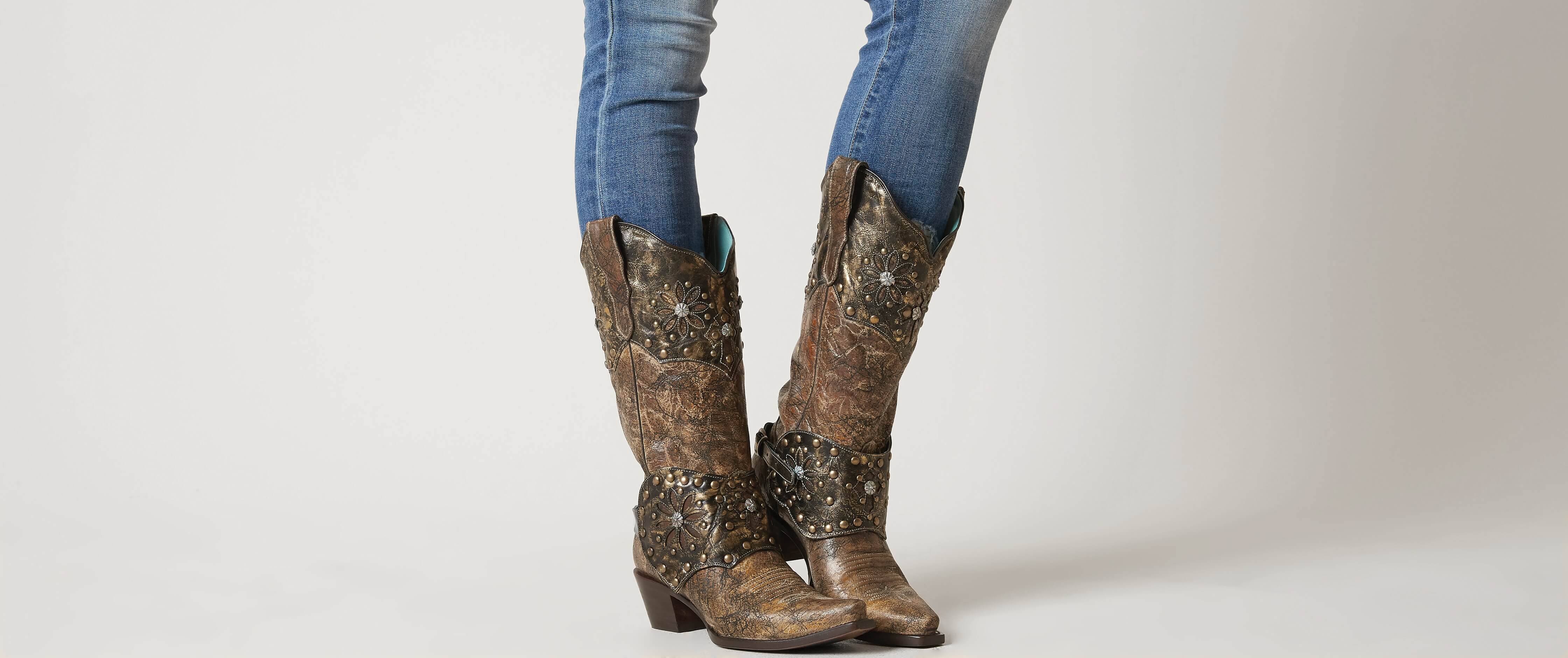 cowboy boots with buckles