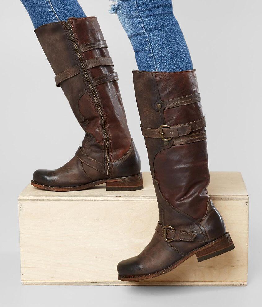 Corral Contrast Leather Riding Boot front view