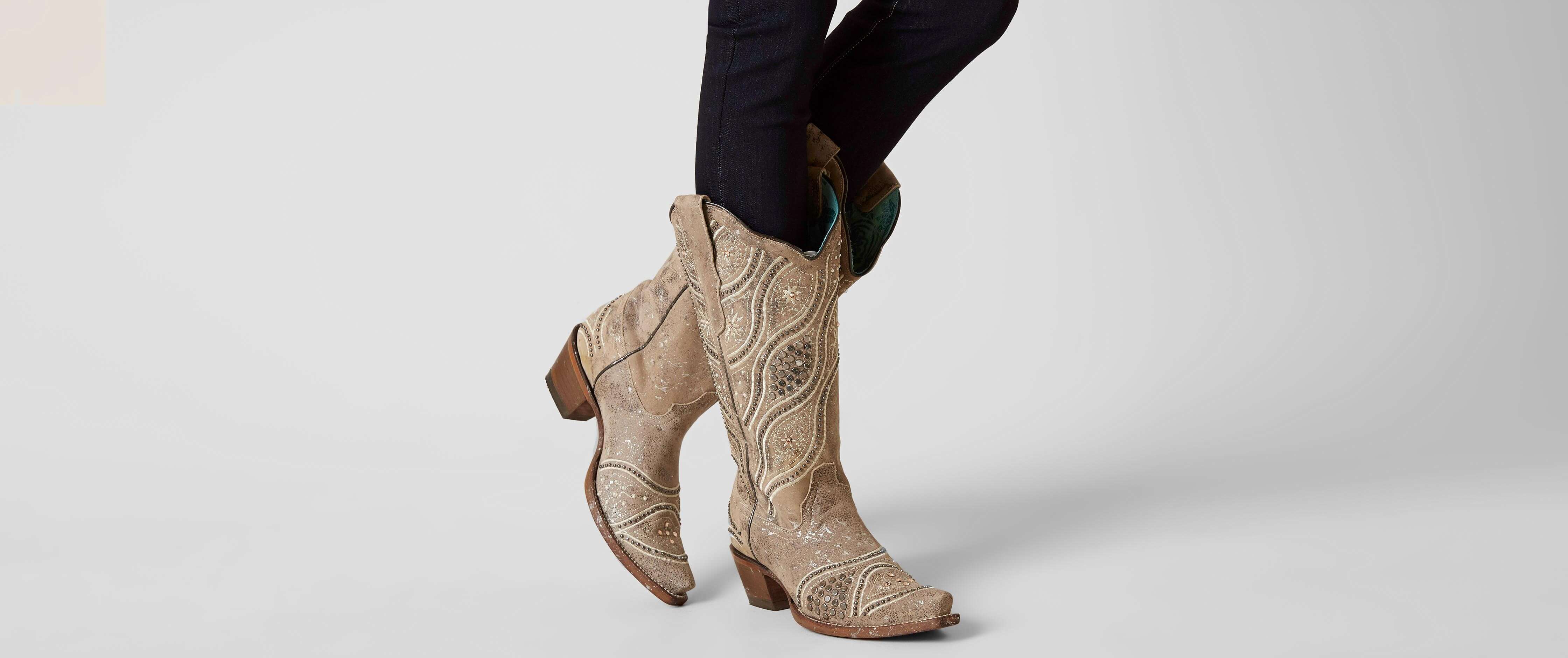 corral embroidered leather western boot