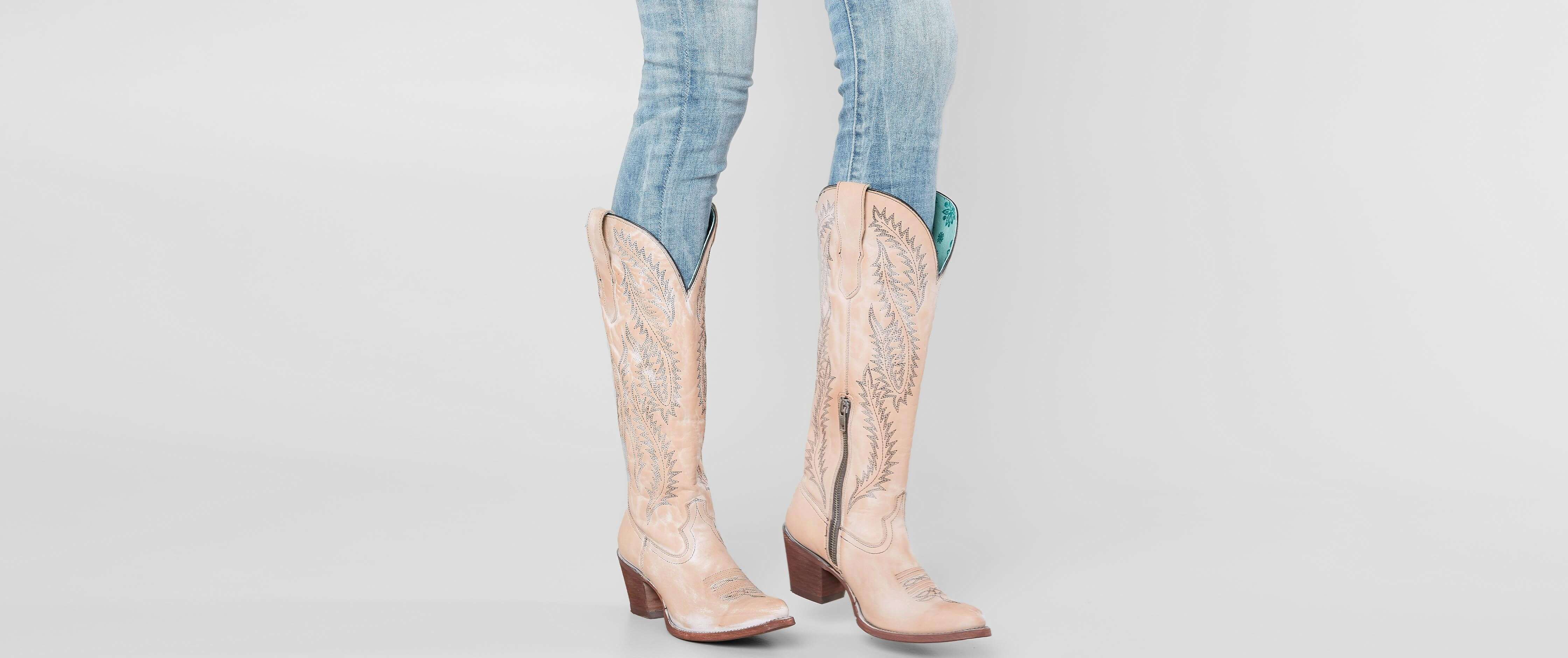 corral embroidered leather western boot