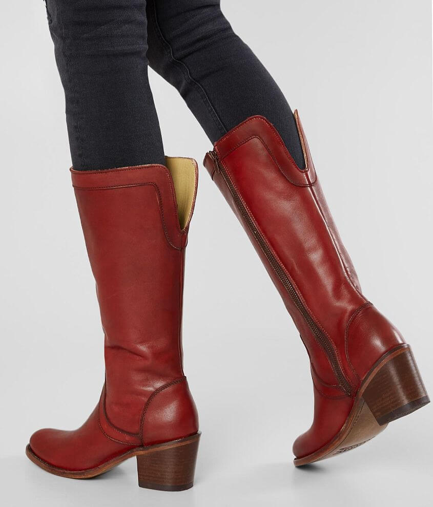 Corral Overlay Leather Riding Boot front view