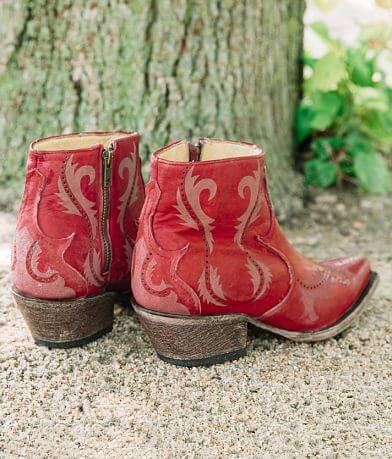 Corral Perforated Leather Western Ankle Boot misc detail 1 view