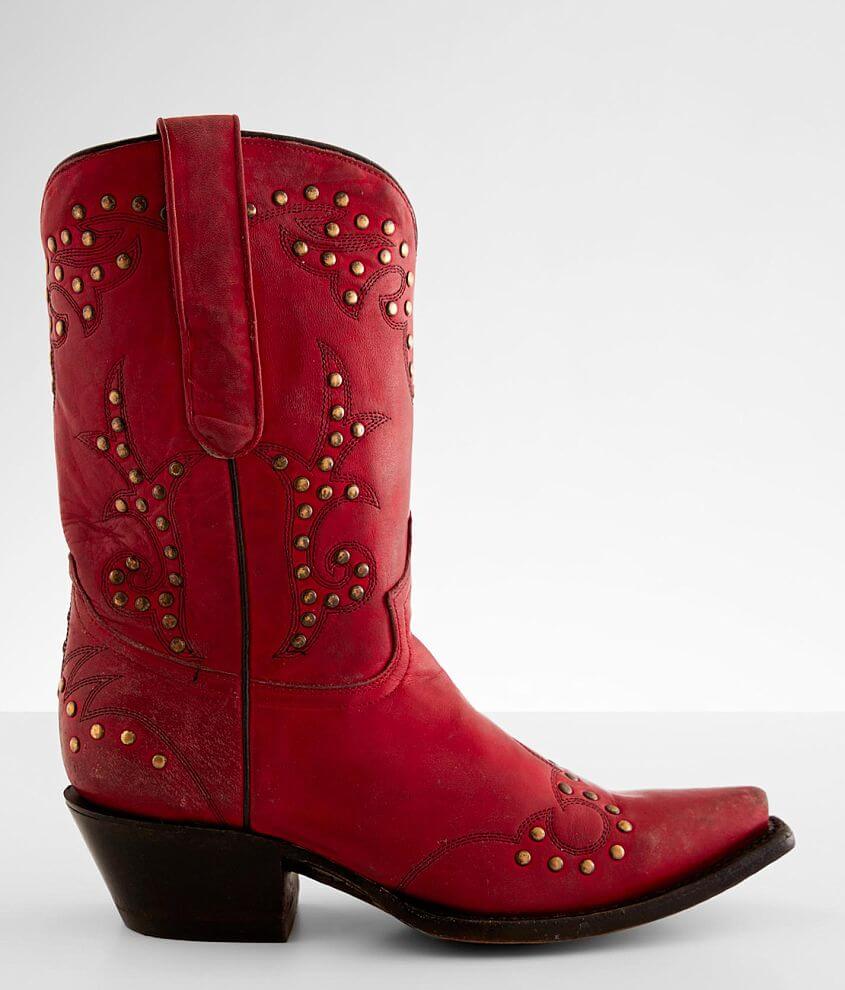 Corral Distressed Leather Western Boot - Women's Shoes in LD Red | Buckle