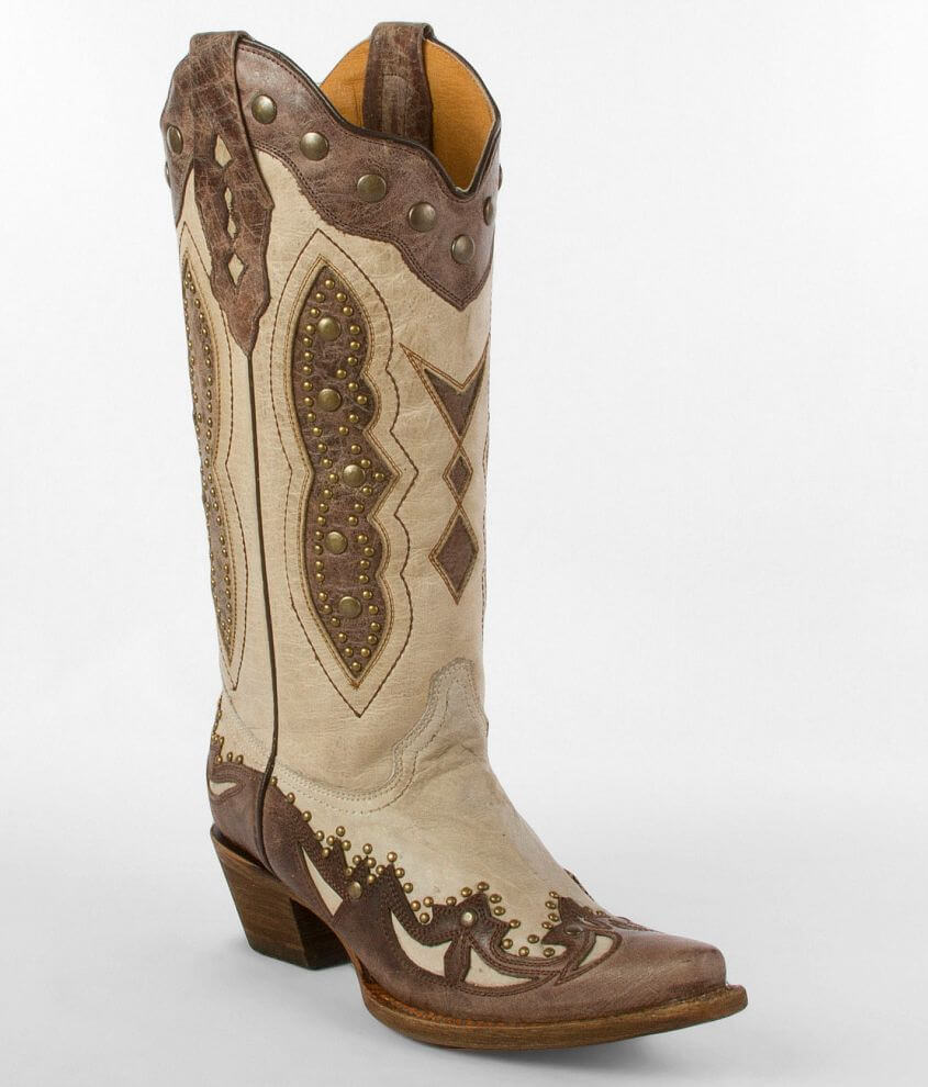 Corral Studded Cowboy Boot front view