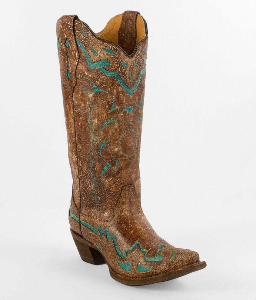 Corral Distressed Cowboy Boot front view