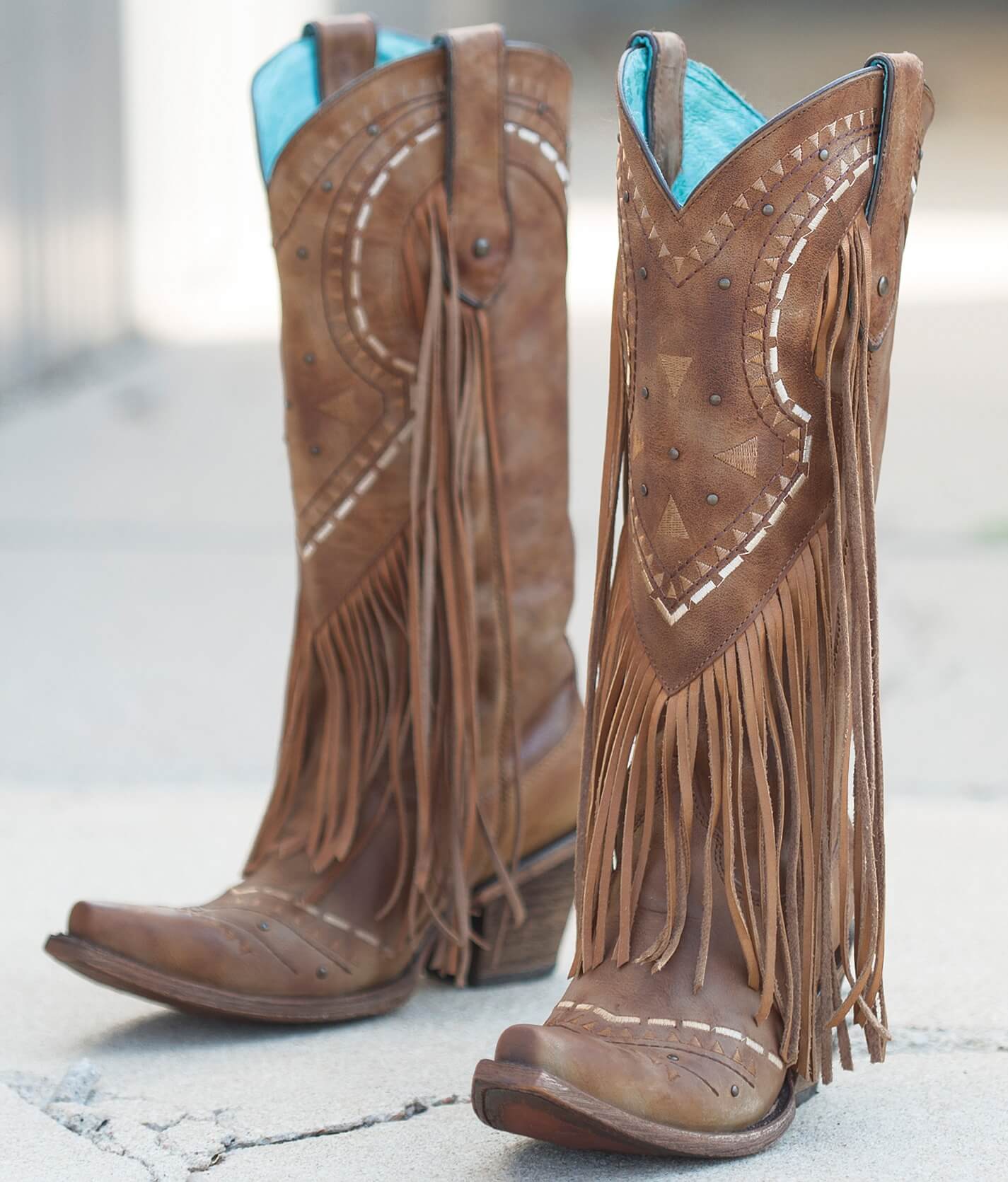 womens cowboy boots with fringe