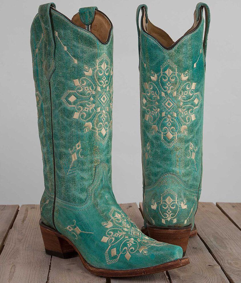 Circle G Embroidered Cowboy Boot front view