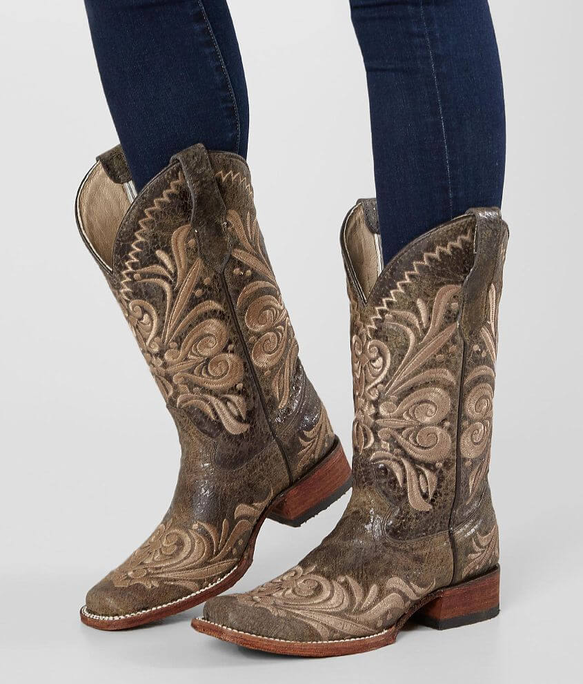 Circle G by Corral Leather Western Boot front view