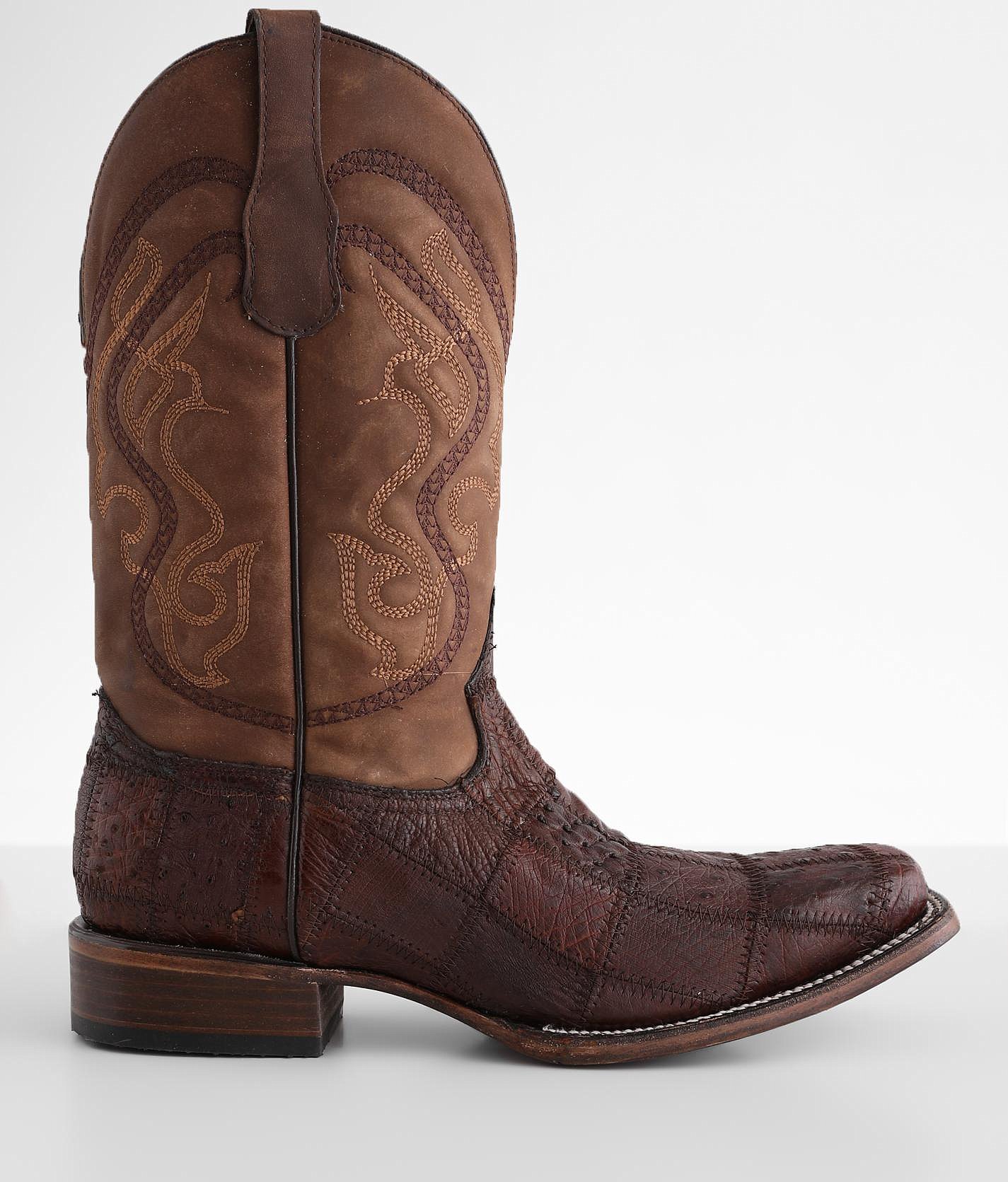 Circle G By Corral Caiman Leather Cowboy Boot - Men's Shoes In Cinnamon ...