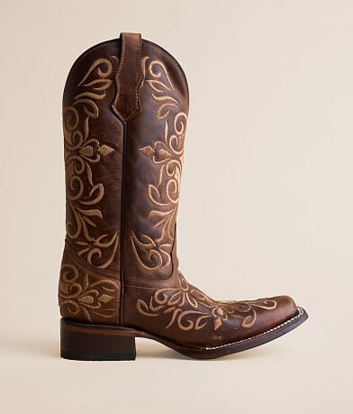 Circle G by Corral Embroidered Leather Western Boot front view