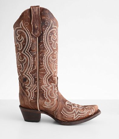 Circle G by Corral Leather Western Boot front view