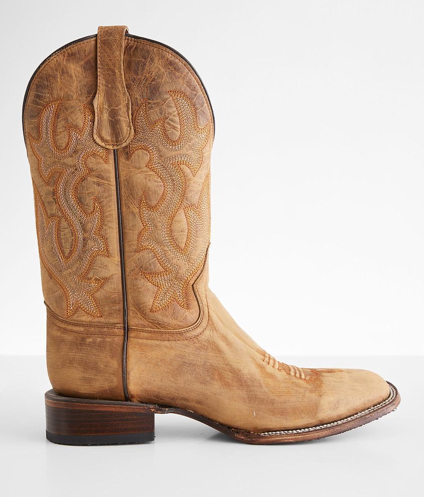 Circle G Embroidered Leather Western Boot front view