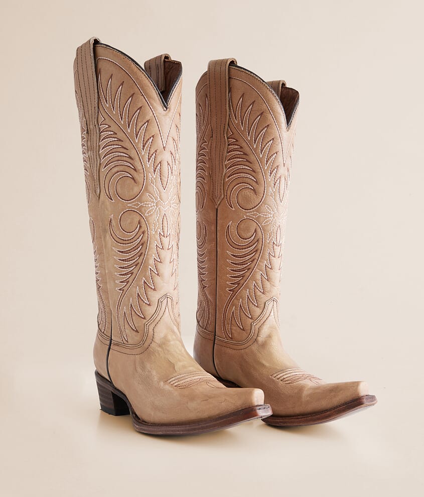 Embroidered Western Leather Boot - thumbnail 2