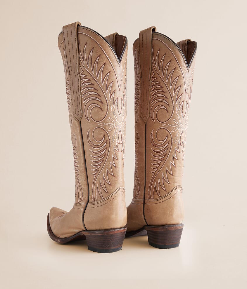 Embroidered Western Leather Boot - thumbnail 3
