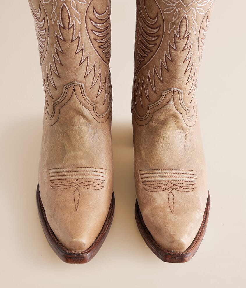 Embroidered Western Leather Boot - thumbnail 4