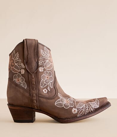Circle G by Corral Western Leather Ankle Boot front view