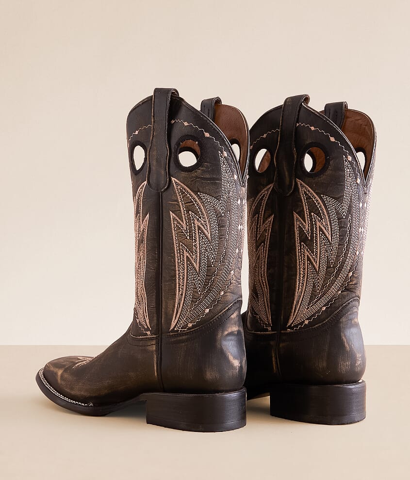 Distressed Leather Cowboy Boot